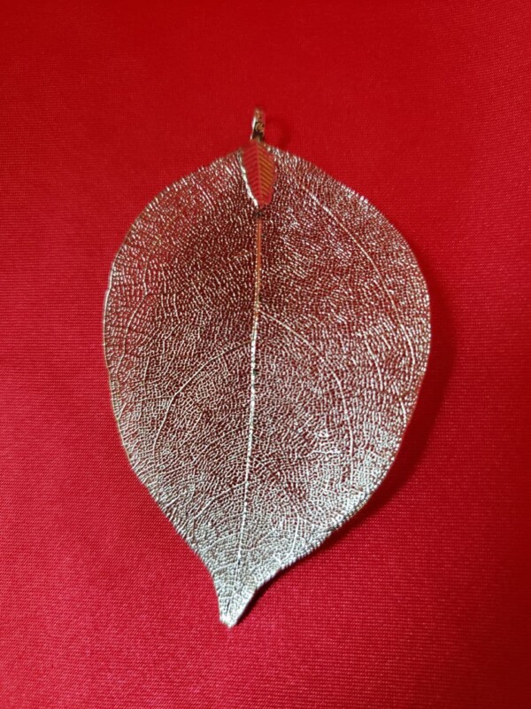 Silver Bodhi Leaf Pendant